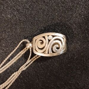 Brighton London Groove Badge Clip Necklace.
